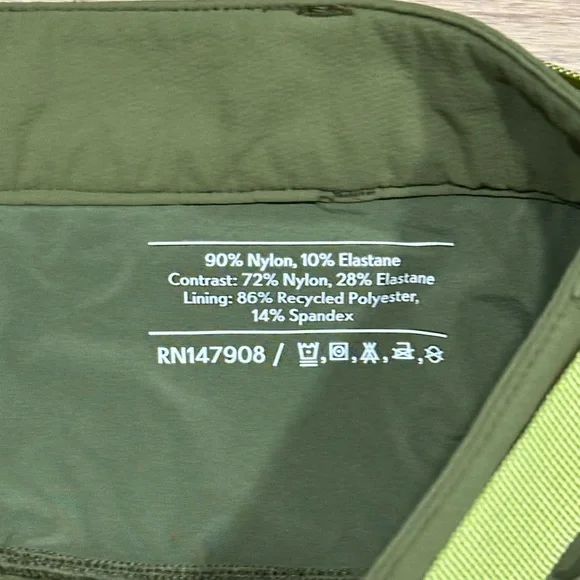 Outdoor Voices Rec Trek Zip Off Pants in Green Size XS - Picture 7 of 14